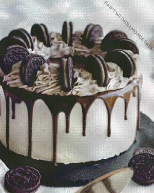 Oreo Ice Cream Cake Diamond Painting