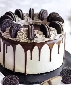 Oreo Ice Cream Cake Diamond Painting