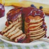 Pancakes With Blueberry Diamond Painting