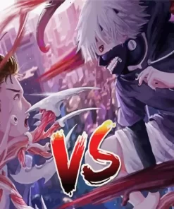 Parasyte Ken Kaneki vs Shinichi Izumi Diamond With Numbers