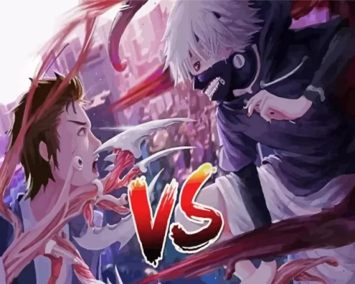 Parasyte Ken Kaneki vs Shinichi Izumi Diamond With Numbers