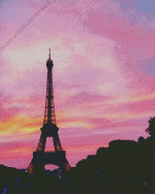 Paris Silhouette Diamond Painting