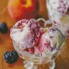 Peach And Blackberry Ice Cream Diamond Painting