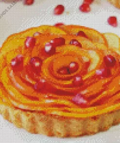 Persimmon Almond Rosette Tarts Diamond Painting