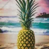 Pineapple On The Beach Diamond Painting