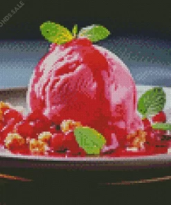 Pomegranate Ice Cream Diamond Painting