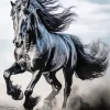 Powerful Fersian Horse Diamond Painting