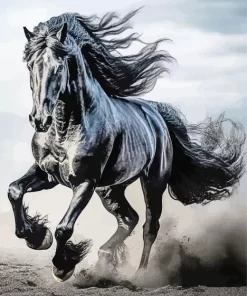 Powerful Fersian Horse Diamond Painting