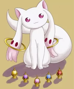 Puella Magi Madoka Magica Kyubey Diamond Paintings