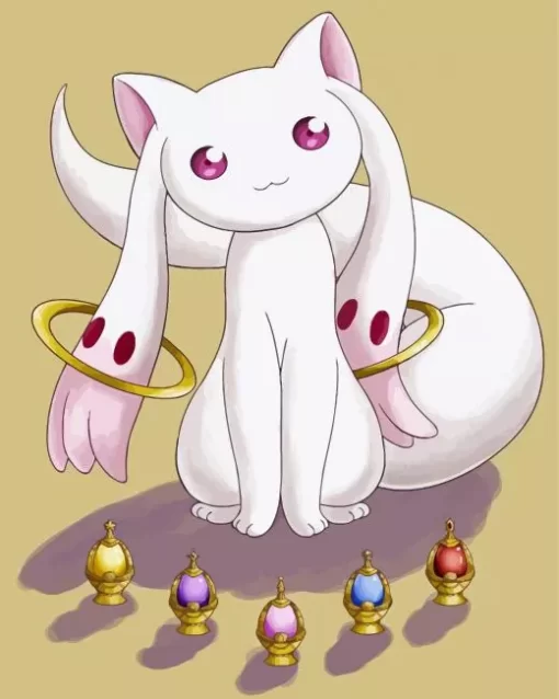 Puella Magi Madoka Magica Kyubey Diamond Paintings