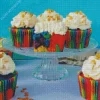 Rainbow Cupcakes Diamond Painting