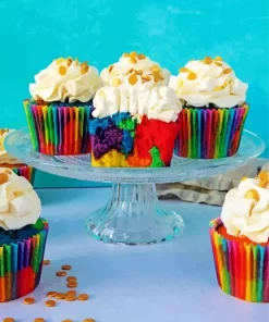 Rainbow Cupcakes Diamond Painting