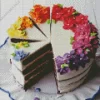 Rainbow Flower Cake Diamond Painting