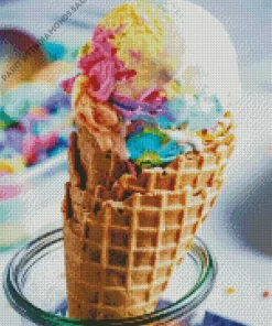 Rainbow Ice Cream Diamond Painting