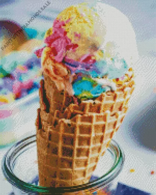 Rainbow Ice Cream Diamond Painting