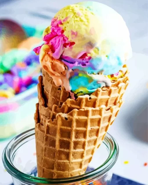 Rainbow Ice Cream Diamond Painting