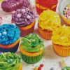 Rainbow Cupcakes With Sprinkles Diamond Painting