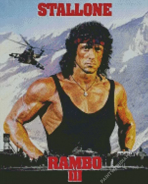 Rambo Sylvester Stallone Diamond Painting