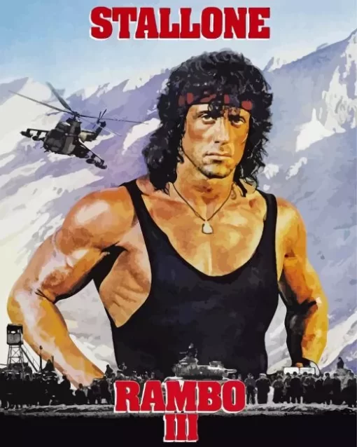 Rambo Sylvester Stallone Diamond Painting