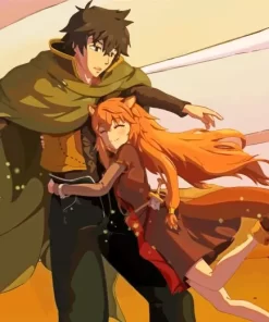 Raphtalia and Naofumi Diamond With Numbers