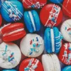 Red White And Blue Macarons Diamond Painting