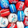 Red White And Blue Macarons Diamond Painting