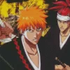 Renji Abarai and ichigo Bleach Anime Diamond Dotz