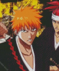 Renji Abarai and ichigo Bleach Anime Diamond Dotz