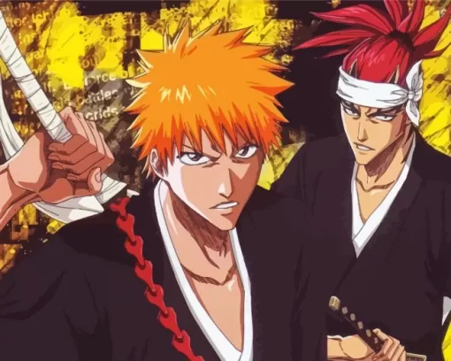 Renji Abarai and ichigo Bleach Anime Diamond Paintings