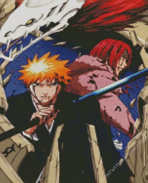 Renji Abarai and ichigo Diamond Dotz