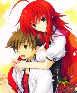 Rias And Issei Hyoudou Diamond By Numbers