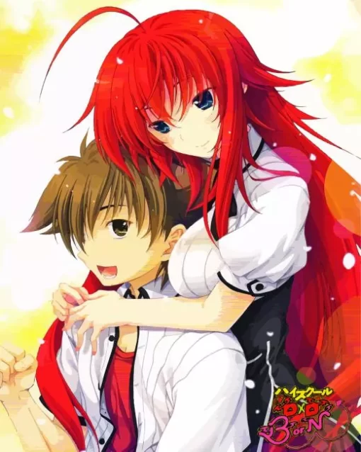 Rias And Issei Hyoudou Diamond By Numbers