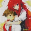 Rias And Issei Hyoudou Diamond With Numbers