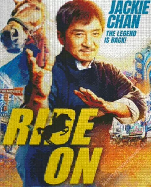 Ride On Jackie Chan Diamond Painting