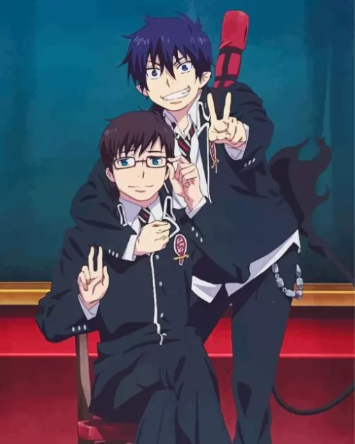 Rin And Yukio Okumura Diamond Paints