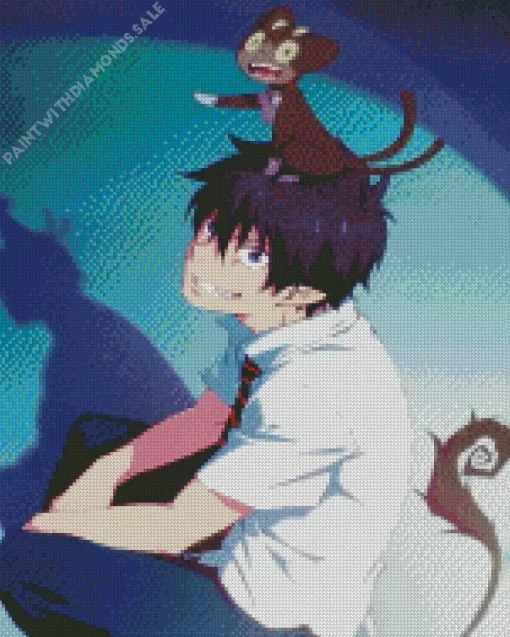 Rin Okumura Blue Exorcist Diamond Paintings