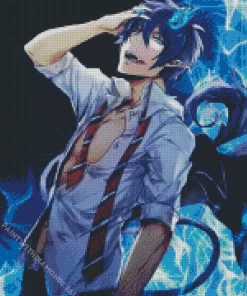 Rin Okumura Blue Exorcist Diamond Paints