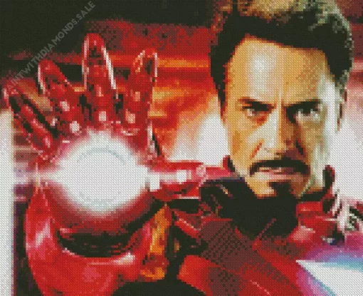 Robert Downey Iron Man Diamond Painting