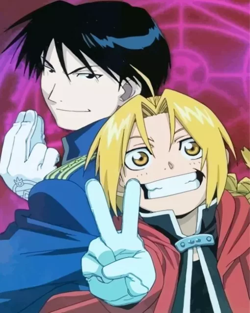 Roy Mustang And Edward Elric Diamond Paints