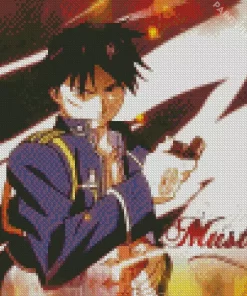 Roy Mustang Fullmetal Alchemist Diamond With Numbers