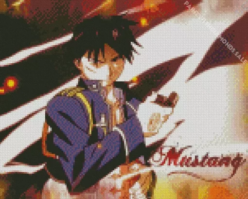 Roy Mustang Fullmetal Alchemist Diamond With Numbers