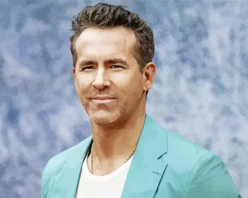 Ryan Reynolds Actor Diamond Painting