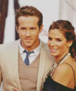 Ryan Reynolds And Sandra Bullock Diamond Painting