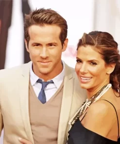 Ryan Reynolds And Sandra Bullock Diamond Painting