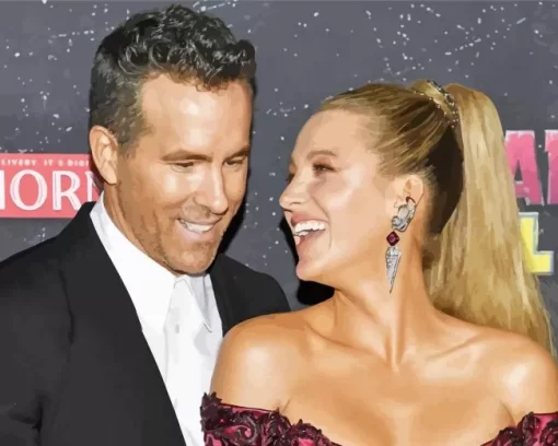 Ryan Reynolds And Blake Lively Diamond Painting