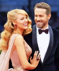 Ryan Reynolds And His Wife Diamond Painting