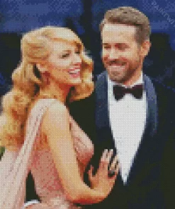 Ryan Reynolds And His Wife Diamond Painting