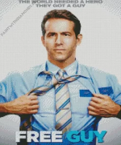 Ryan Reynolds In Free Guy Diamond Painting