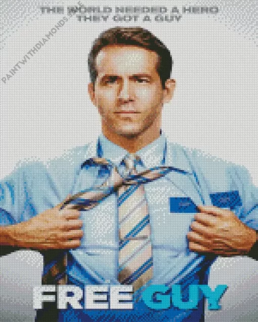 Ryan Reynolds In Free Guy Diamond Painting