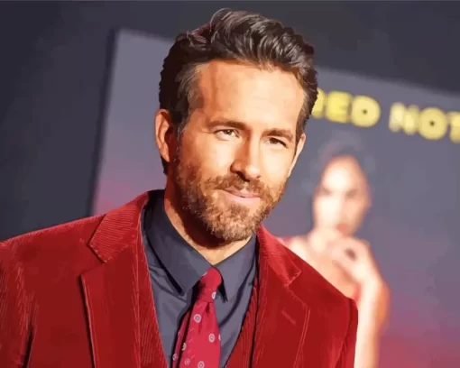 Ryan Reynolds In Red Notice Diamond Painting